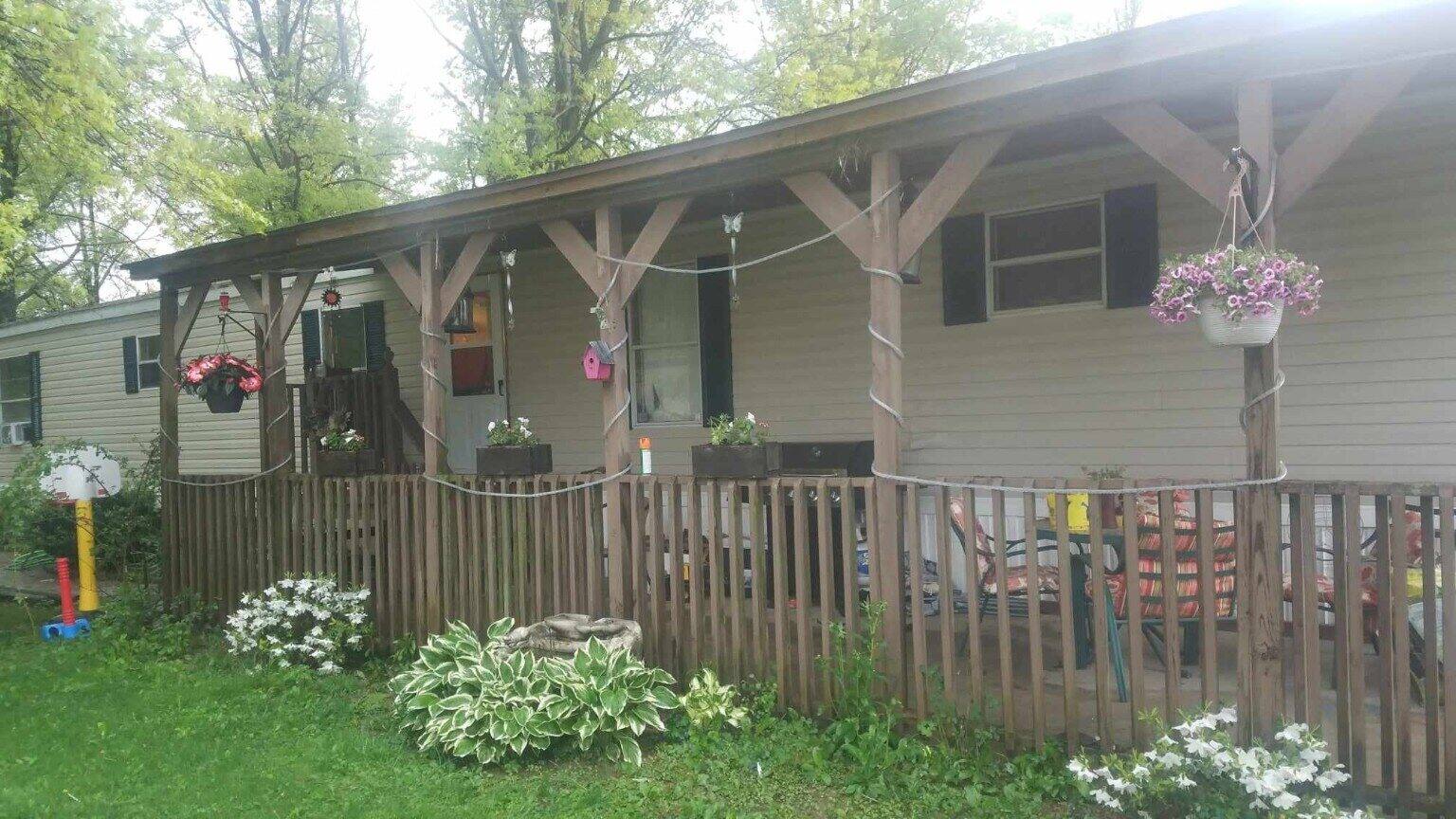 Covered porch before screen enclosure work